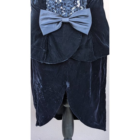 💜✨Black Velvet w/Lace Set - Back View - Picture 9 of 10